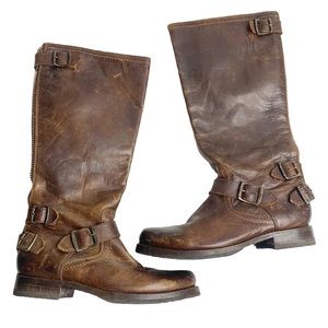 Frye women’s leather knee high boots